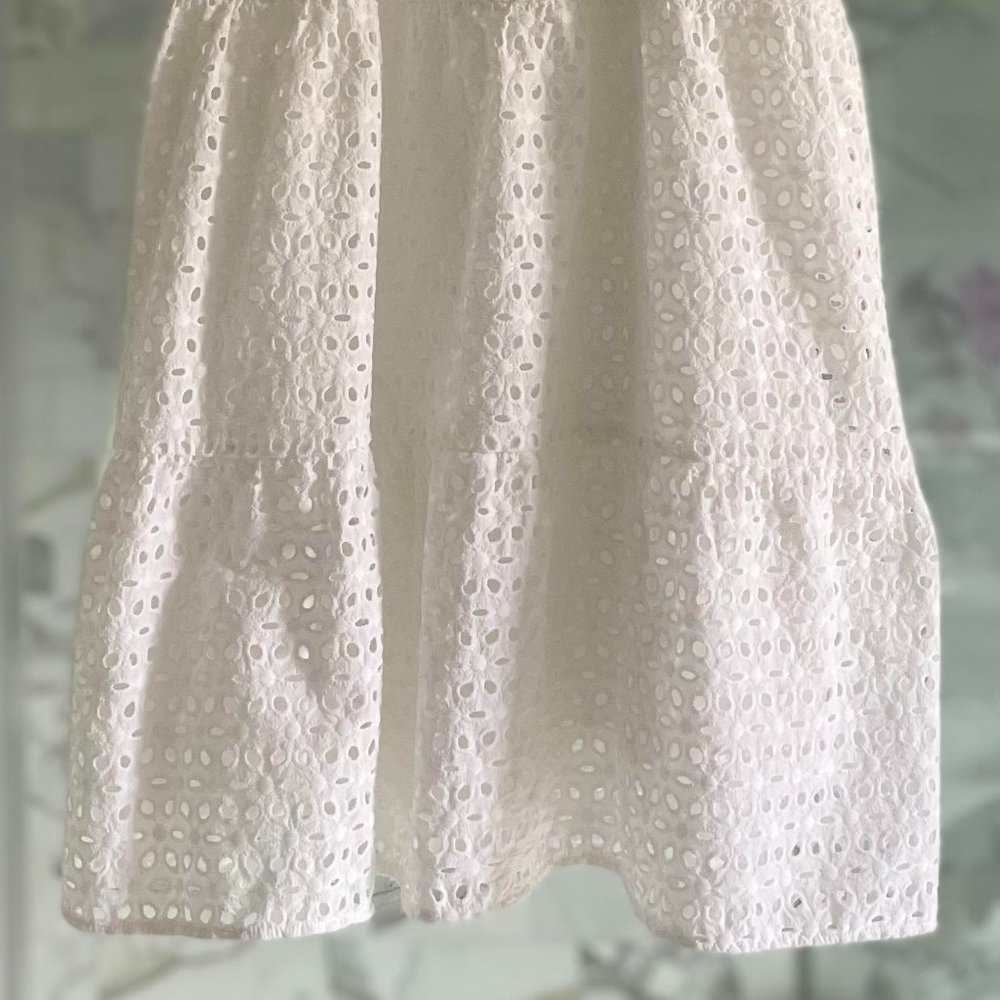 Zara Mini white Eyelet dress Size XS - Picture 3 of 3